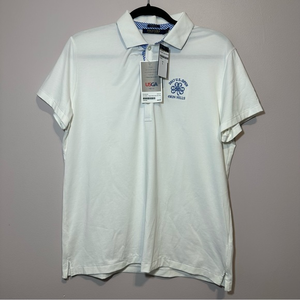 NWT Polo Golf Ralph Lauren Large White 2017 US Open Erin Hills Woven Plaid Polo